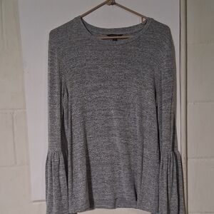 Banana Republic Heather Gray Long Sleeve Top